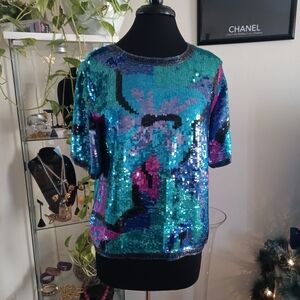 Sequin Multi Color Blouse